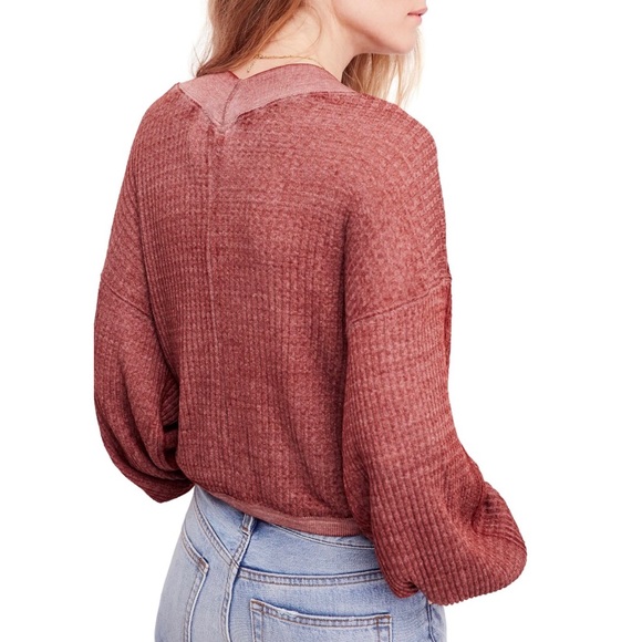 SOLD Free People South Side Thermal in Cinnamon - Picture 2 of 7